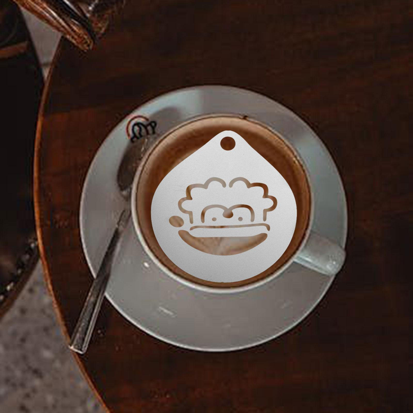 

Трафарет для украшения торта, трафарет для латте-арта, декорирование кофе Santa Claus