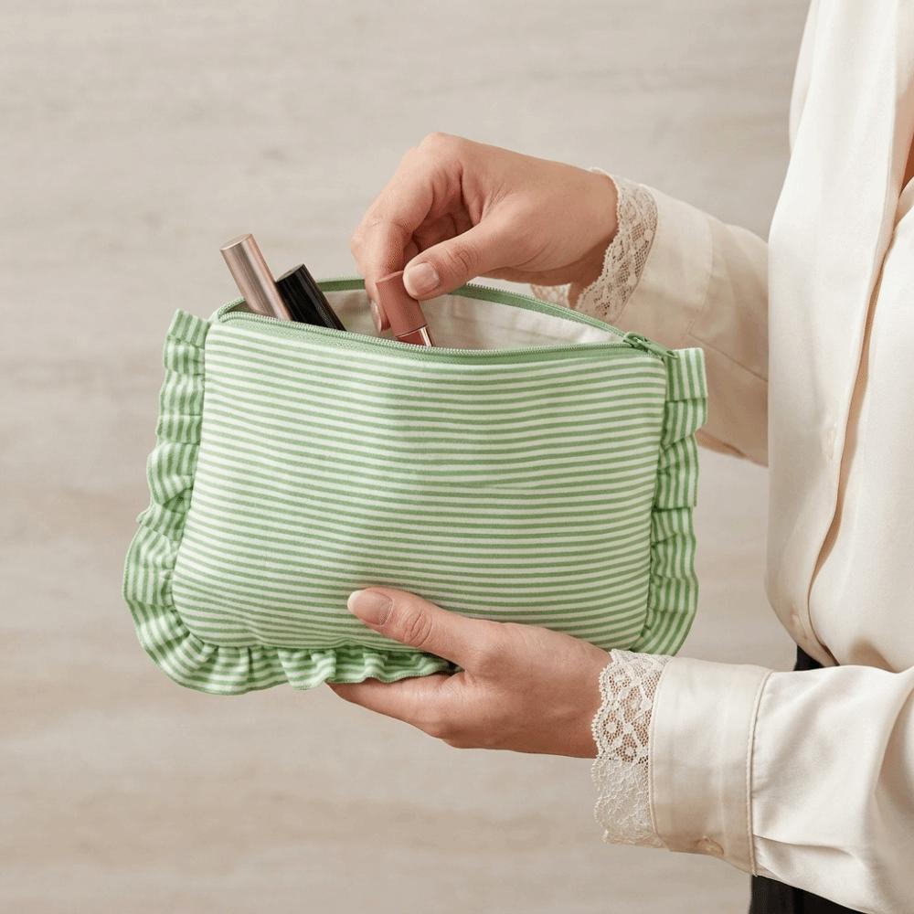 Striped Pattern Striped Pattern Cosmetic Bag Casual Make Up Organizer Travel Use