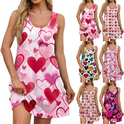 Vestidos Casuales de Mujer Diarios Citas Salidas Con Bolsillos Sin Mangas Vestidos Sueltos