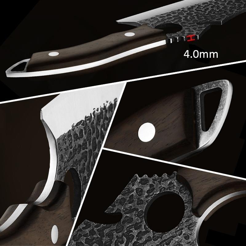 Ausbeinmesser aus Edelstahl, Metzgermesser, Angelmesser, handgeschmiedetes Fleischerbeil, Küchenkochmesser