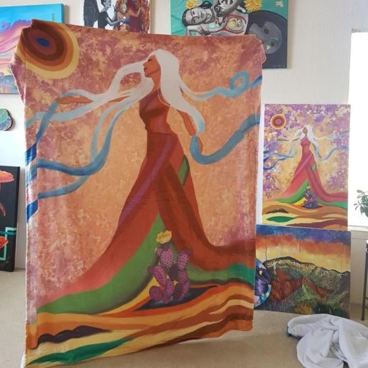 Přizpůsobená flanelová deka z korálového rouna - Digitální potisk, Ideální pro použití v kanceláři nebo v klimatizovaných prostorech