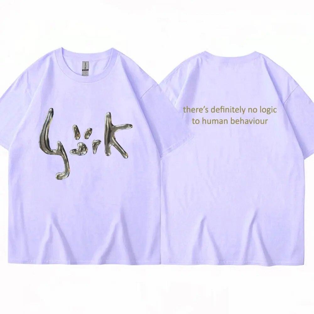 90. léta zpěvačka Bjork Hunman Behavior Tričko Ležérní Gotické oblečení Trička s krátkým rukávem Unisex Dámské Hip Hop Vintage Oversized tričko