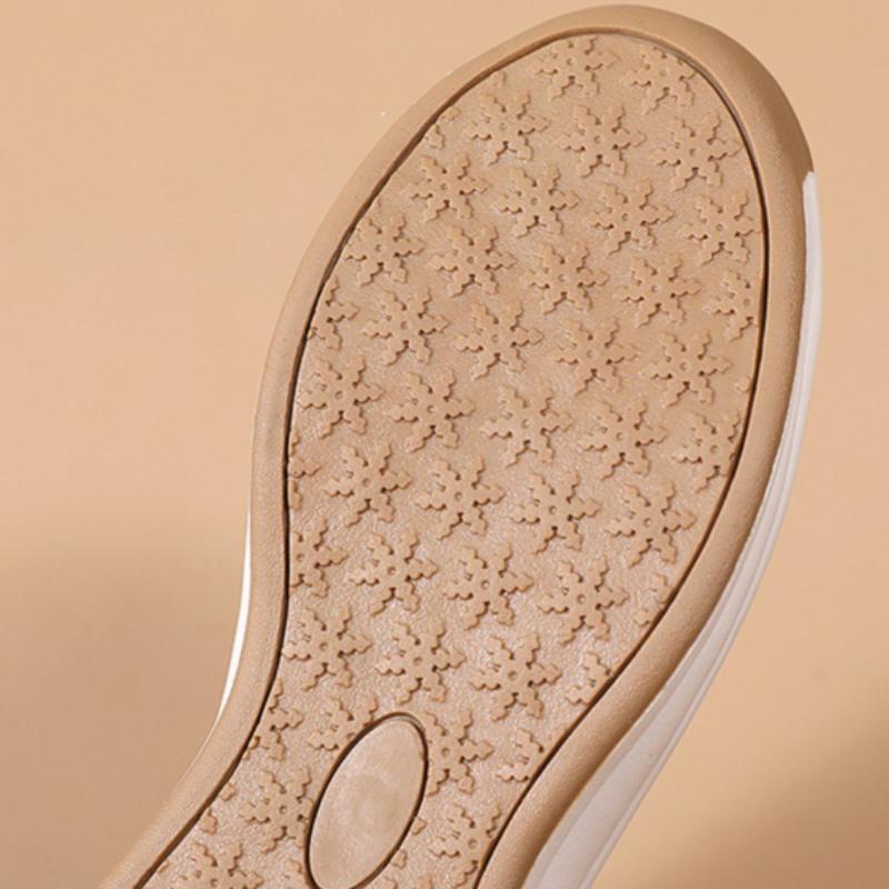 Women's Leather Wedge Loafers Non-slip Soft Sole Casual Shoes Lightweight Platform Footwear for Daily Wear