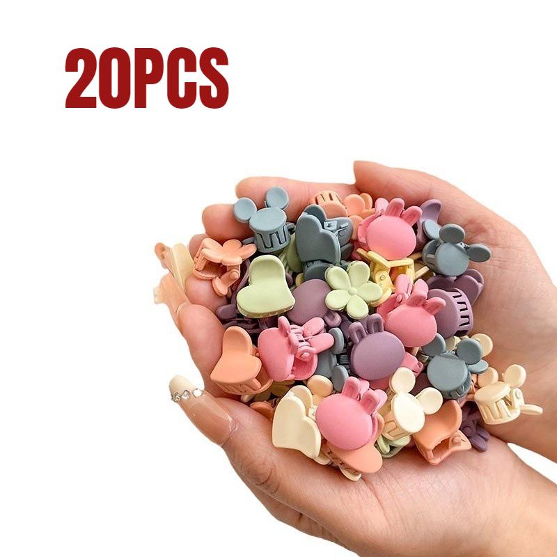 

100/50/20 наборов мини-заколок для волос, милые пластиковые аксессуары для волос в форме цветка, однотонные косички, подходят для подростков, для девочки