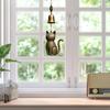 62KD Cats Wind Chimes Outdoor and Indoor Decoration Rustproof Metal Soothings Sound Garden Porch Hanging Ornament