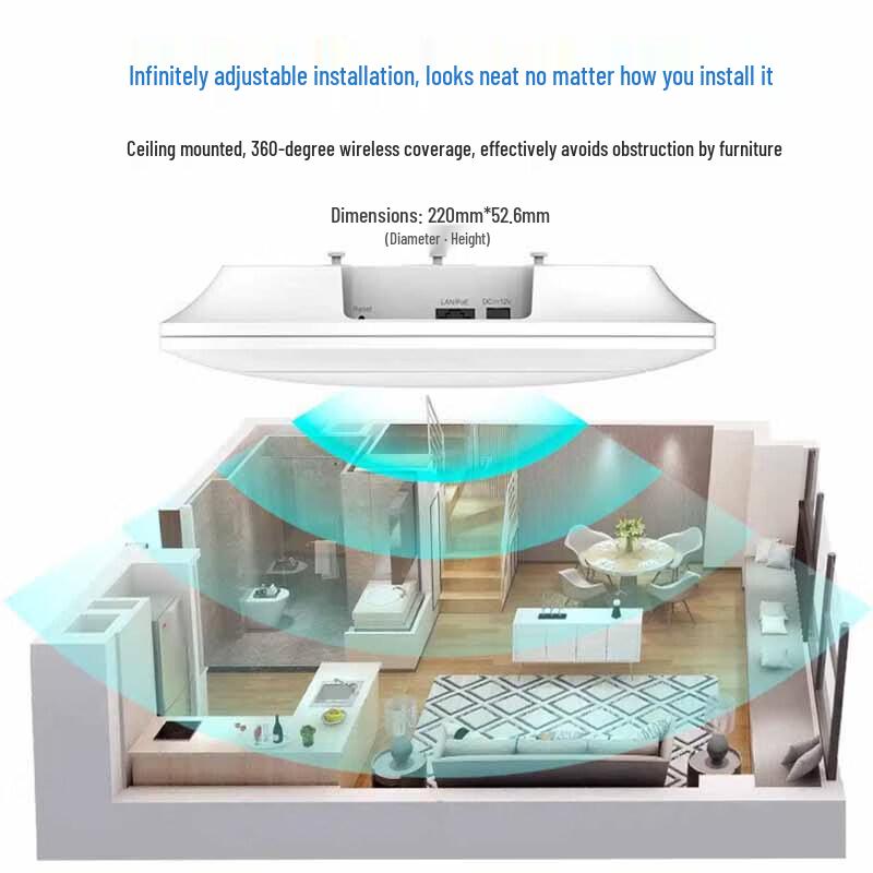 Ruijie RG-EAP262(E) AX3000 WiFi 6 Ceiling AP (CN version)