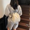Simple texture trend casual foreign style niche design backpack 2025 summer new personalized women's backpack