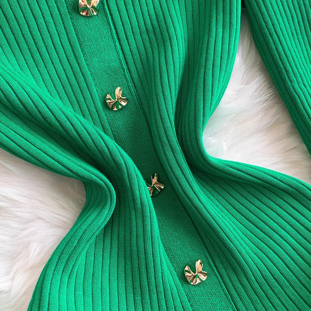 Women Dress Autumn Winter Vintage Turn-down Collar Long Sweater Dress Elegant Office Lady Dresses Chic Party Vestidos