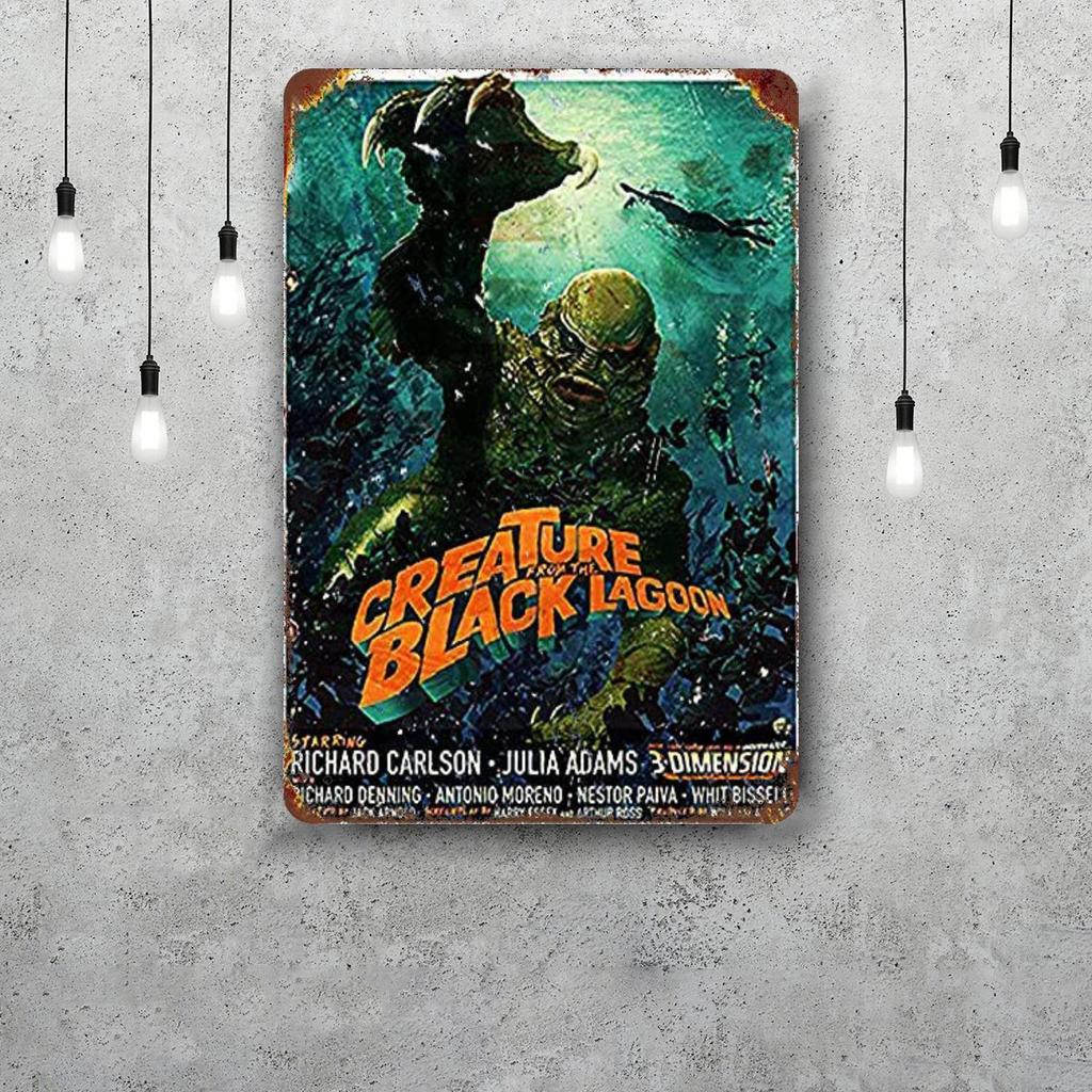 black lagoon 3 cartoon Decor Vintage Metal Signs Tin Signs Captain Poster Decor for Bar Pub Club Man Cave Wall Decoration