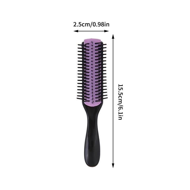 9-Rows Detangling Hair Brush Detangler Hairbrush Scalp Massager Straight Curly Wet Diy Hair Comb Brush