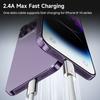 TOOCKI TX110A1 1m 12W Mini Zinc Alloy USB-A To iP Cable 480Mbps Data Transfer Cable with Smart Chip