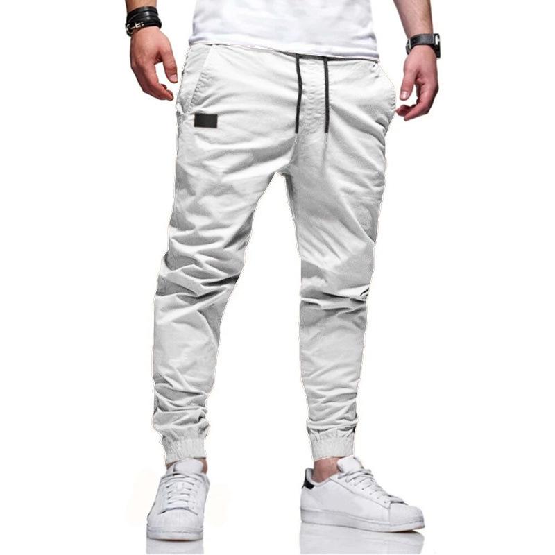 The BAY 2023 Men's European-Style Slim-Fit Jogger Workwear Trousers - Youthful Casual Long Pants XXXL wit