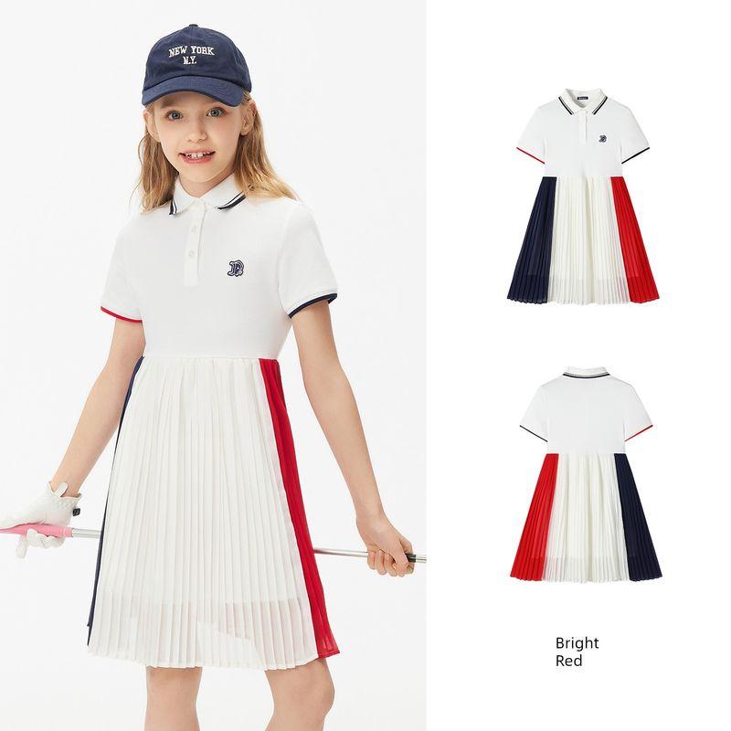 Navigare Italian Small Sailboat Children's Clothing Girls' Polo Skirt 2026 Summer Stylish Children's Sports Skirt