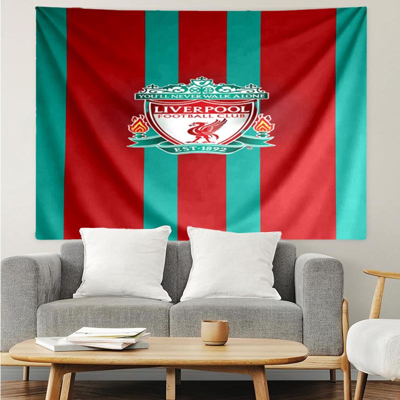 Liverpool Fc Crest Tapestry Hanging for Bedroom,Livingroom, Playroom,Decor Art Room Wall Tapestry Holiday and Birthday Gifts