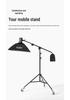 Photography Telescopic 1.5M Boom Arm with Adjustable Wheel and Top Light Support