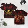 New Hot Vintage Aerosmith Band 3D Printed T-shirt Men Women Fashion Hip Hop Short Sleeve Rock Tops Tees Mens clothing camisetas