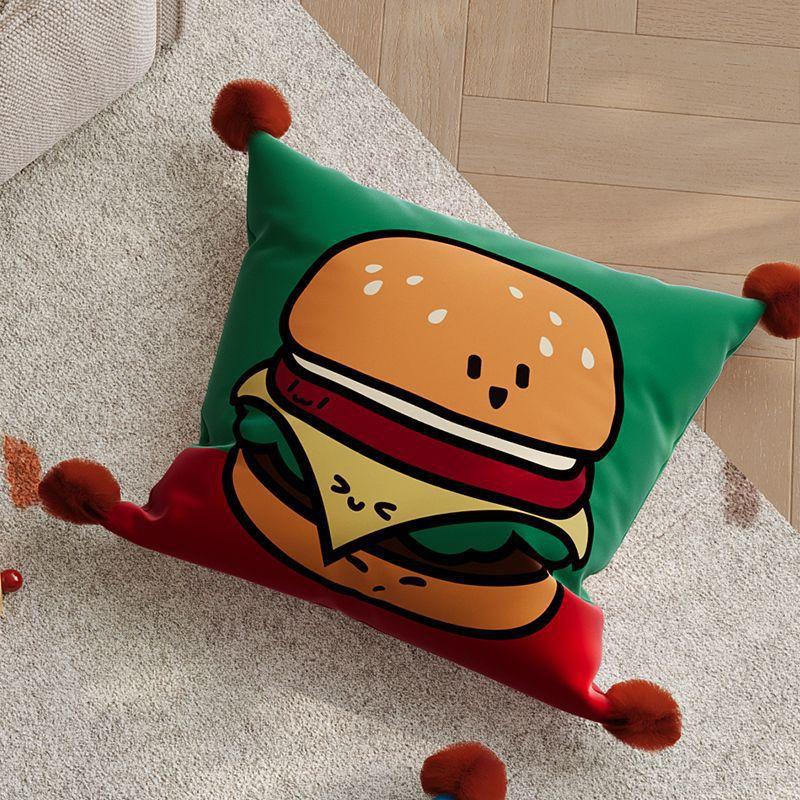

Картофель фри, Бургер, Подушка, Подушка, Легкая роскошь, Диван высокого класса, Гостиная, Прикроватная подушка, Автомобильная поясничная подушка, Съемная и моющаяся 45 * 45Cm pillow cover