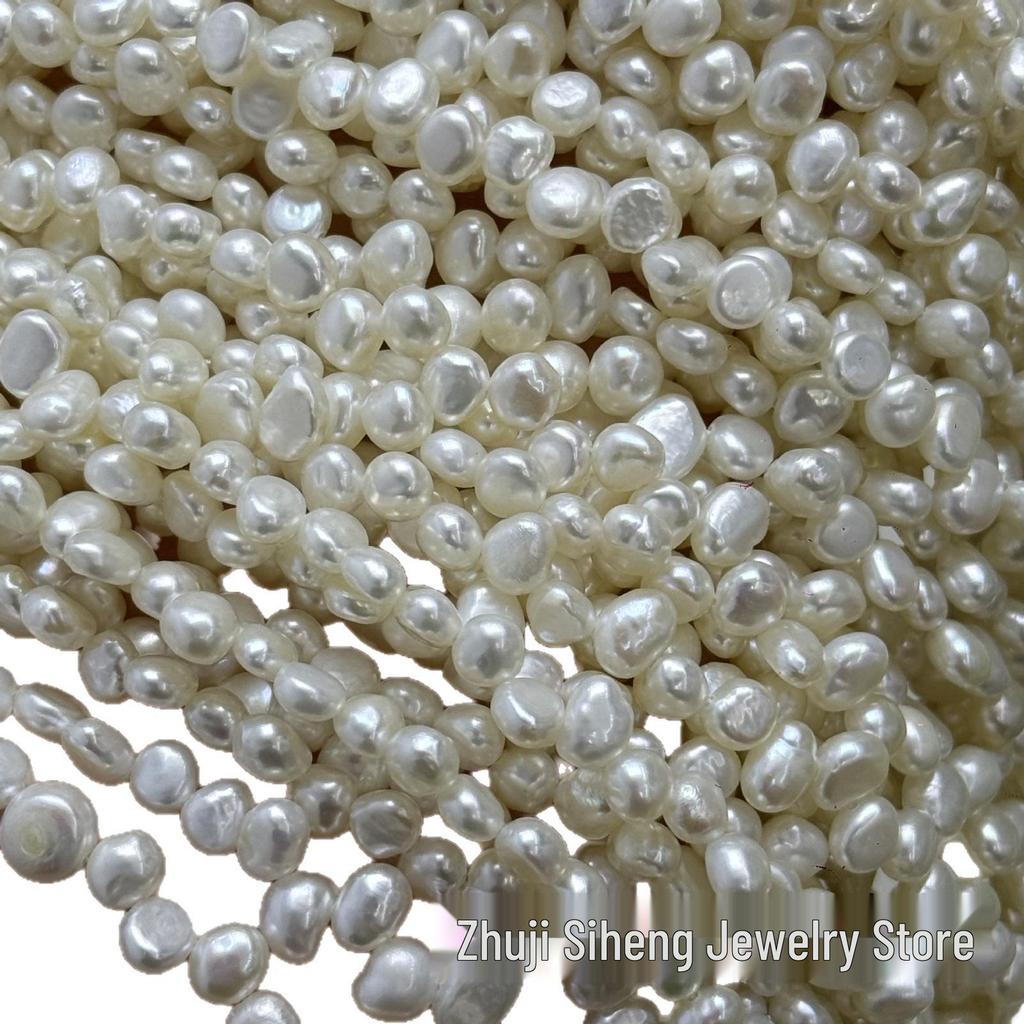 4-5mm Baroque White Freshwater Pearl Beads for DIY Jewelry