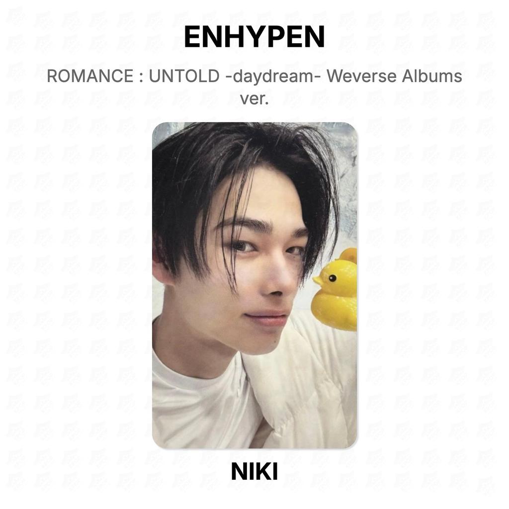 ENHYPEN-ROMANTIK : UNTOLD -daydream- Weverse Alben Version. Offizielle Fotokarte