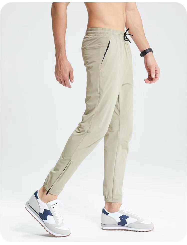 2024 Men's Quick-Dry Waterproof Lightweight Ankle-Cuffed Jogger Pants for Running & Fitness