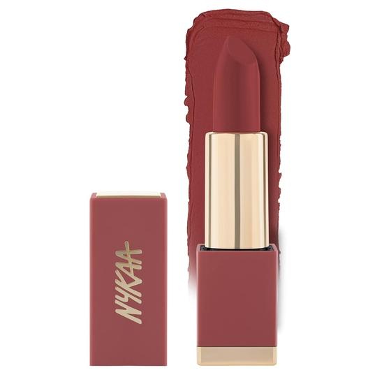 Nykaa Nude Brown Matte Luxe Lipstick (Jager Bomb) for Velvel Matte Finish|High Pigmente Colour|Lightwear|Easy Application (4.8 Gm).