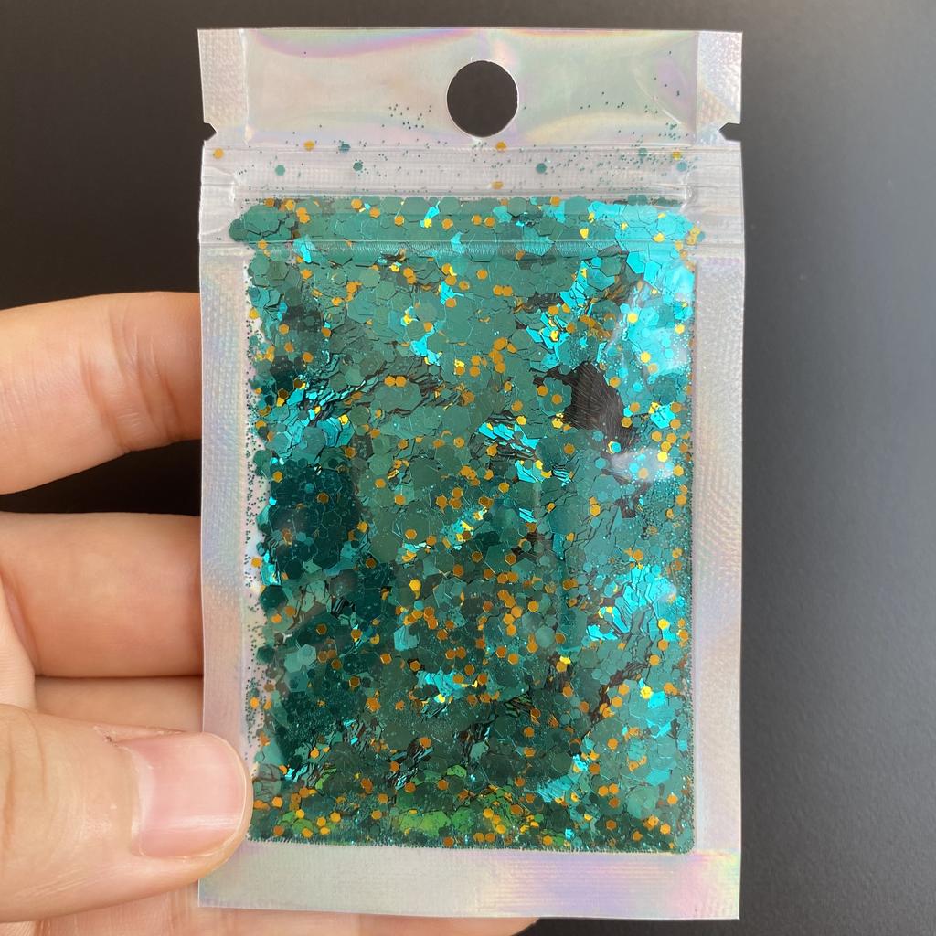 Bulk Metallic Polyester Glitter Loose Chunky Glitter Mix