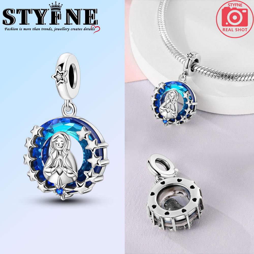 Exquisite Copper Nossa Senhora Aparecida Dangle Cross Charms Pendants Fit Original Bracelets Diy Jewelry For Women