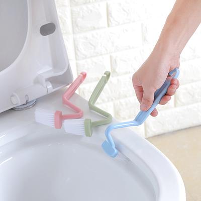 Curved Brush Cleaning Toilet Toilet S Type Small Children's Toilet Brush No Dead Corners Small Head Small Cleaning Brush Long Handle
