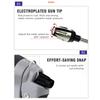 Alloy High Pressure Car Wash Water Gun with Rubber Handle Long Pole Metal Extension for Household Garden Watering