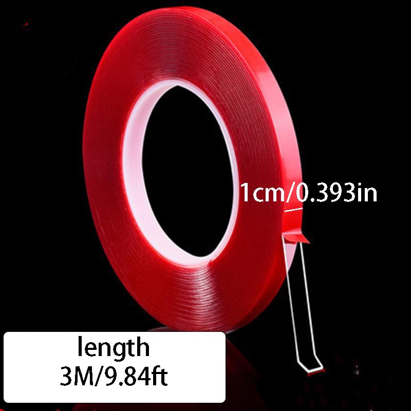 Duty Double-Sided Transparent Nano Glue, Removable (No Residue), Self-Adhesive for RGB/COB/NeoPixel Lights, No Extra Glue Needed