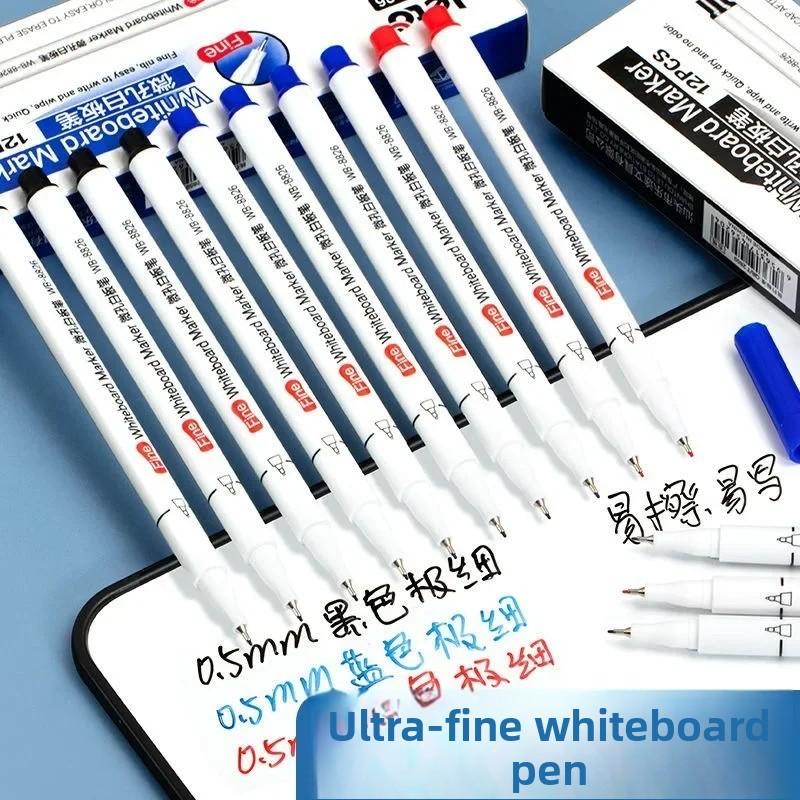 4/8/12 Stück 0,5 mm Magnetische Whiteboard-Marker Stifte Office Schule Whiteboard Schreibwaren Extrafeine Spitze Mehrfarbig