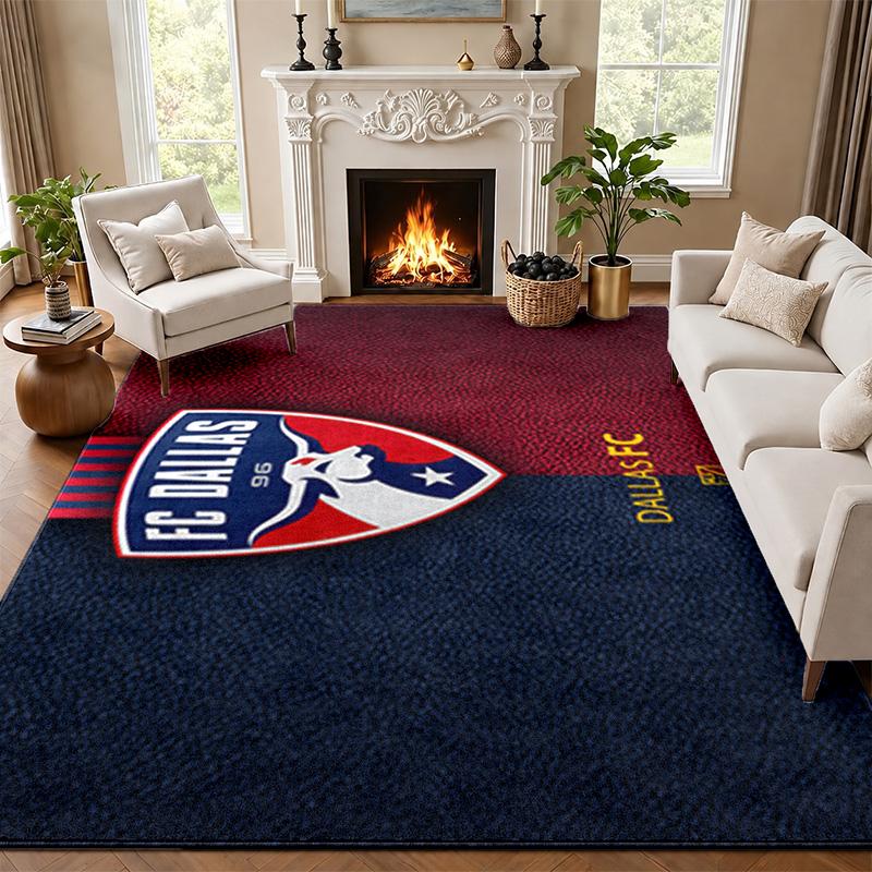 FC Dallas Carpet Door Mat for Living Room or Bedroom Protective Mat Under Chair Office Decoration Christmas Gift Birthday Present