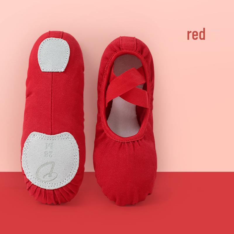 Women's Soft Sole Dance Shoes - Adult & Children's Ballet Practice Canvas Shoes
