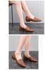 Embroidered Breathable Chunky Heel Flats - Plus Size Women's Fashion Shoes