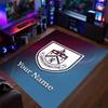 Crystal Velvet Rug Burnley Football Print Custom Name Text Floor Mat Home Decor