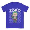 Pirate Hunter Zoro T Shirt Mens  Cotton Novelty TShirts Round Collar Ones Pieces Tees Short Sleeve Tops Printed