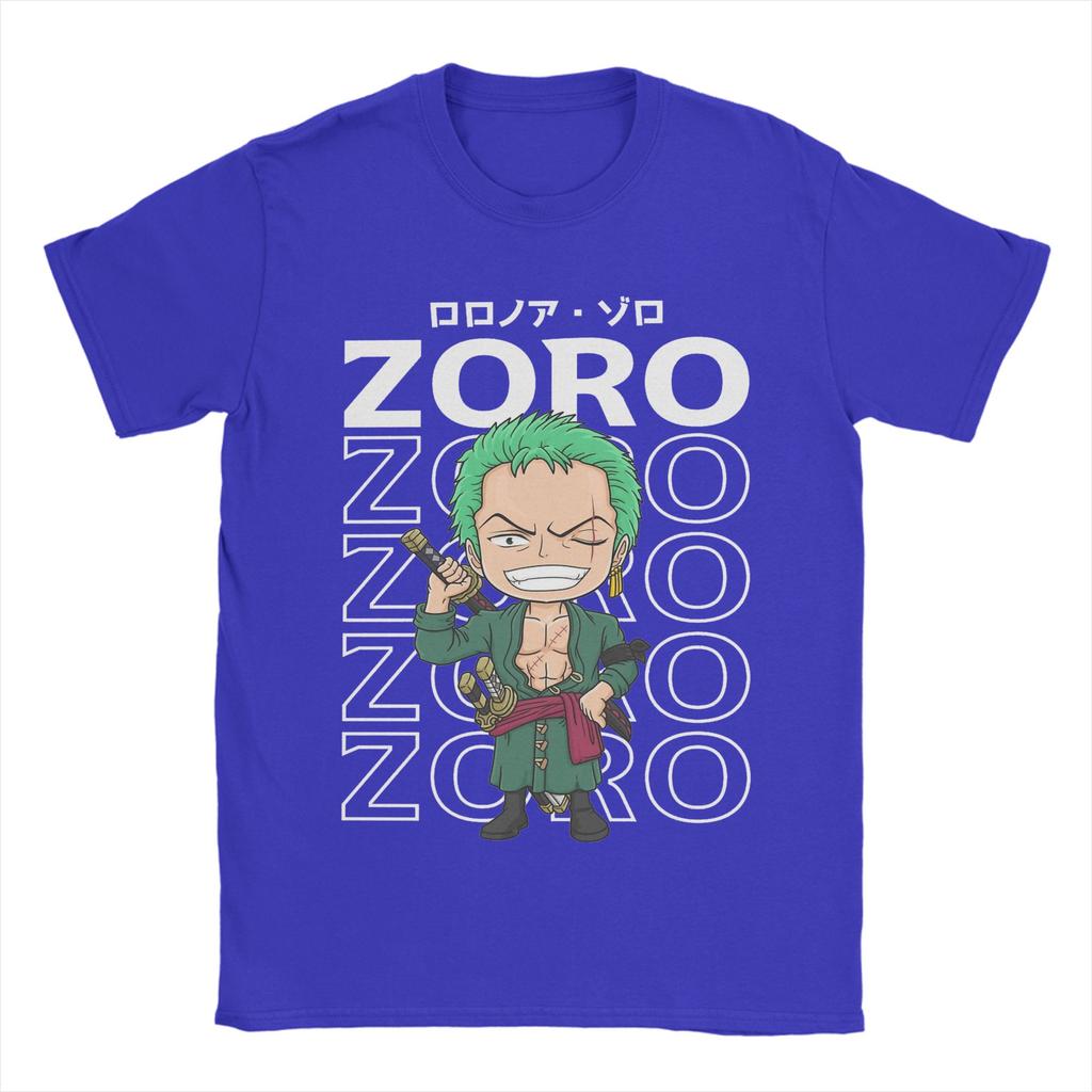 Pirate Hunter Zoro T Shirt Mens Cotton Novelty TShirts Round Collar Ones Pieces Tees Short Sleeve Tops Printed