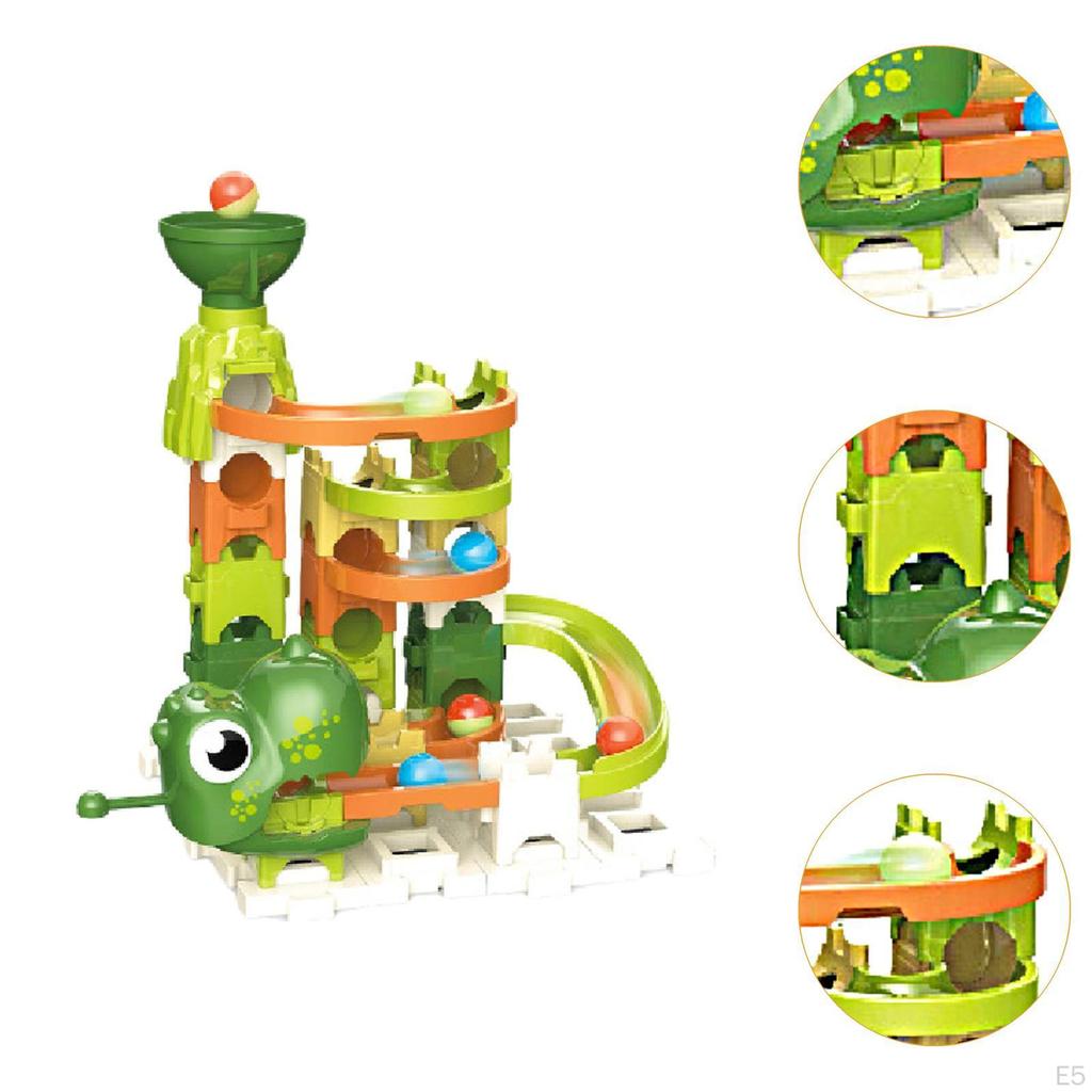 Children's Marble Race Kit, Construction Blocks for Fun Learning Experience
