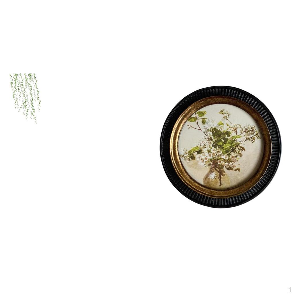 Elegant Greenery Embossed Resin Wall Art Decorative Leaves Photo Frame Ornate Hanging Plant Decal