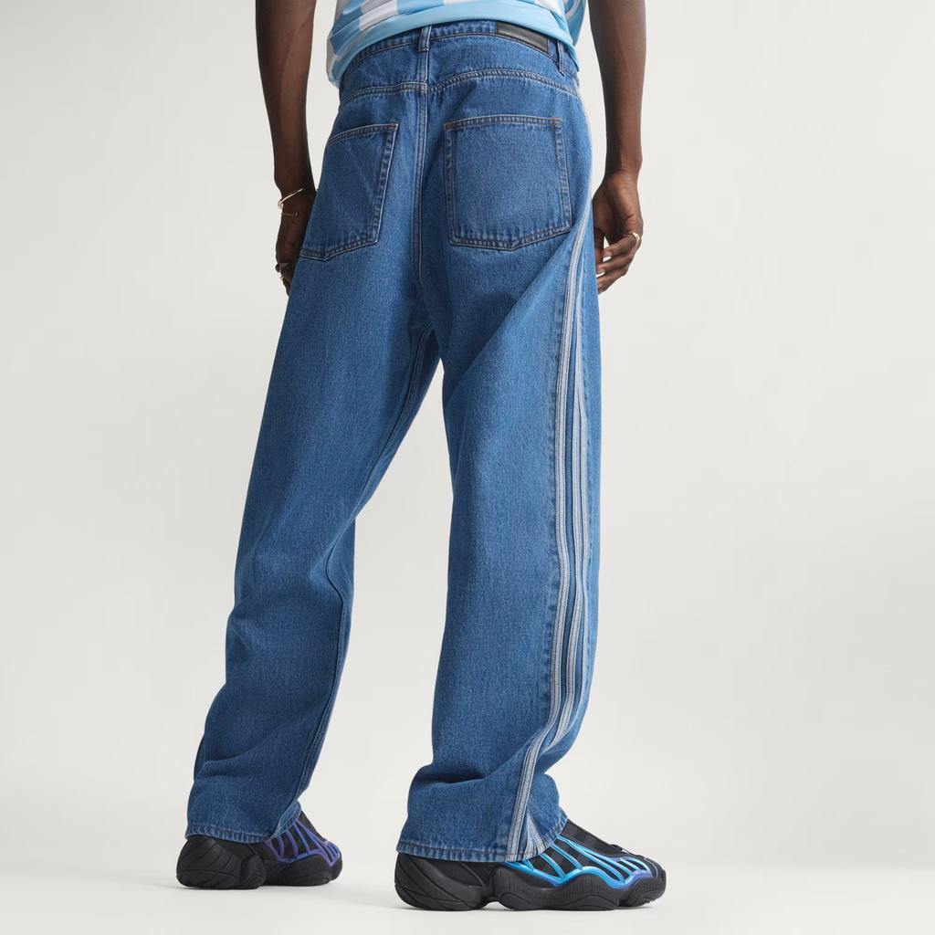 adidas Original Adicolor Firebird Randiga Mellanhöga Enkla Jeansbyxor Herr underdelar KD1499