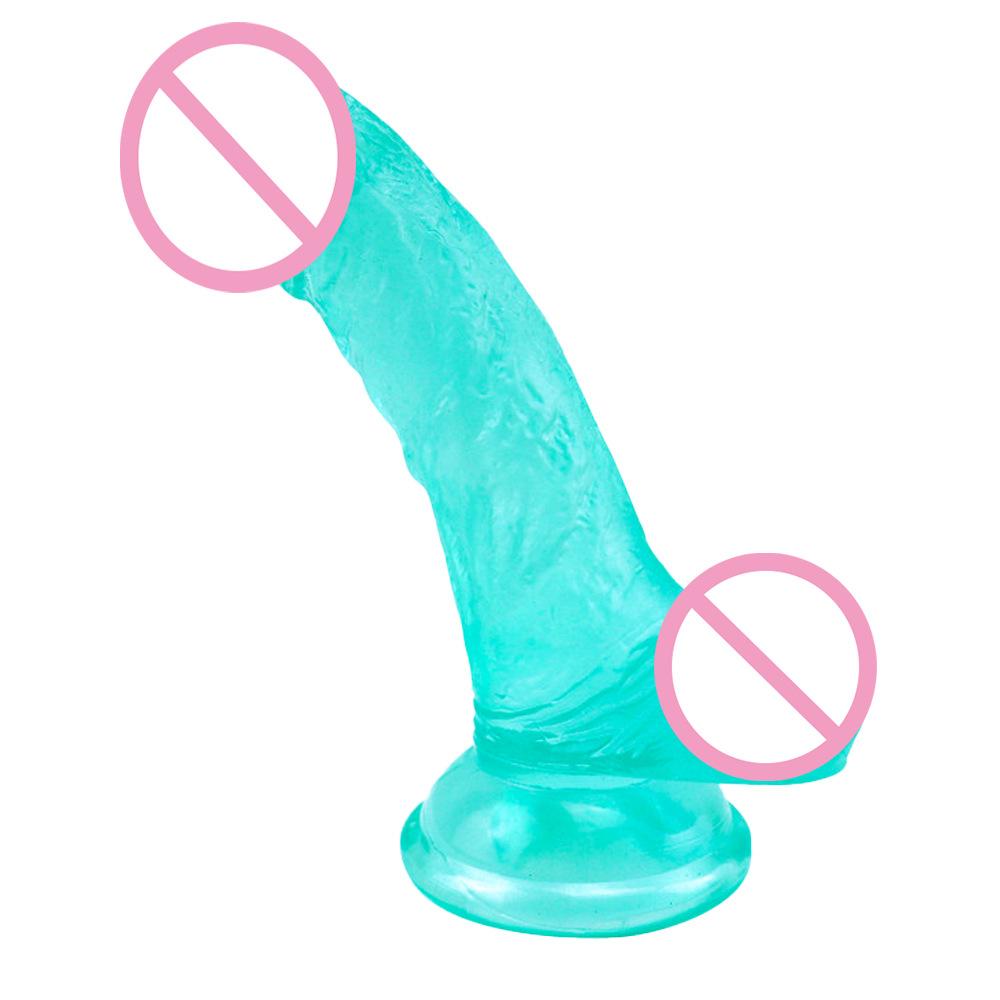New Mini Dildo Simulation Transparent Crystal Anal Plug Male and Female Masturbation Device