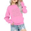Kids' Fashion Loose-Fit Casual Long-Sleeve Christmas Print Oversized Crewneck Sweatshirt