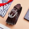 Women's Leather Head Layer Casual Needle Buckle Belt