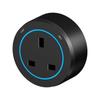 UK / Universal Outlet Movable Track Socket 40cm Black Round Romovable Adapter 8000W Insulation Protection Multi-Outlet Sockets