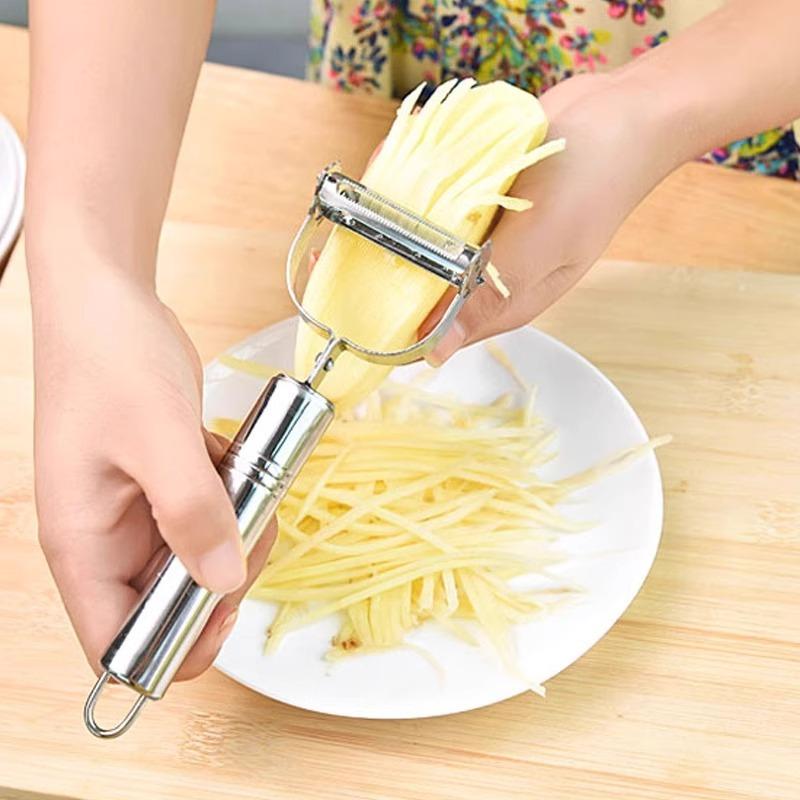 

Stainless steel paring knife Household potato paring knife Multifunctional fruit and vegetable paring shredded kitchen