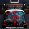 Manchester United Diseño Juego de Cama Ropa de Cama 1 Funda Nórdica + 2 Fundas de Almohada Suave Transpirable Ropa de Cama para el Hogar
