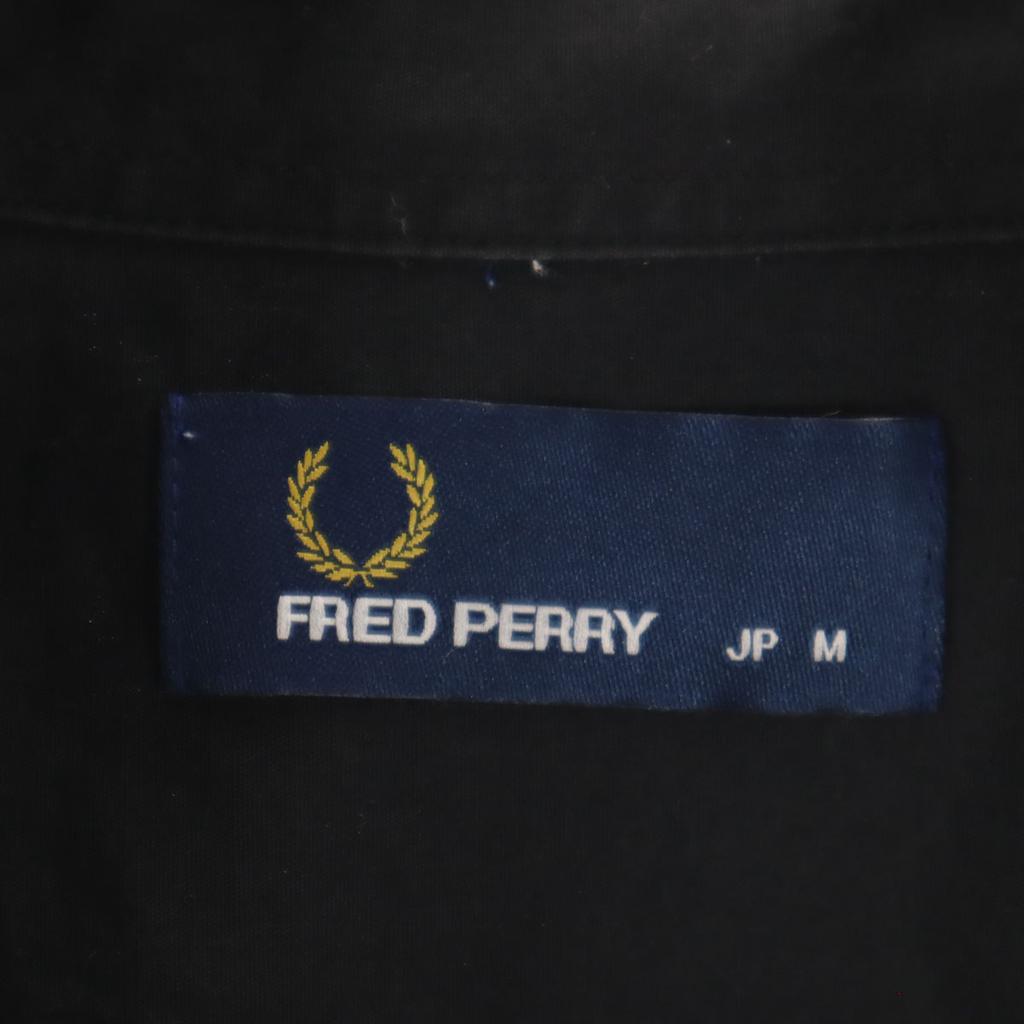 Fred Perry Karomuster-Wechsel Kurzarmhemd M schwarz Herren Gebraucht