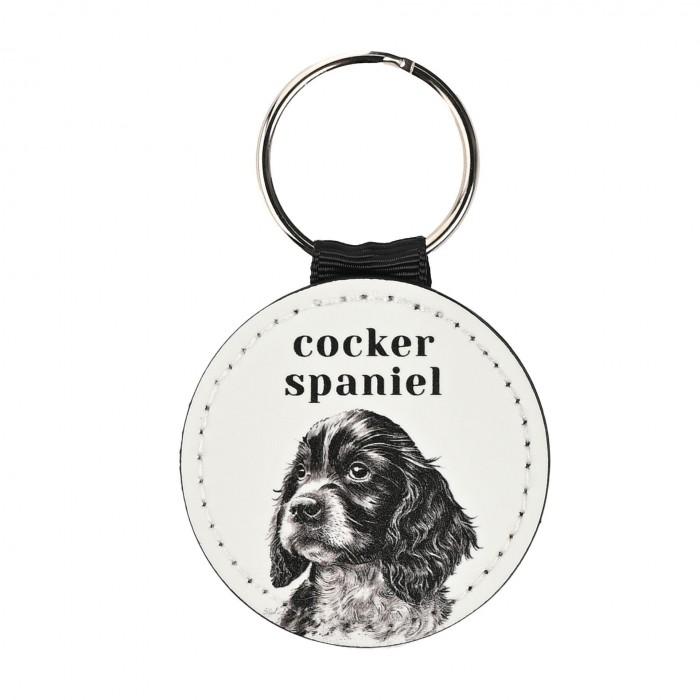 Best Of Breed Cocker Spaniel Leather Keyring