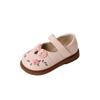 Children's small leather shoes and girls' shoes 2025 spring new girls soft-soled national style single shoes fashion princess shoes with Hanfu