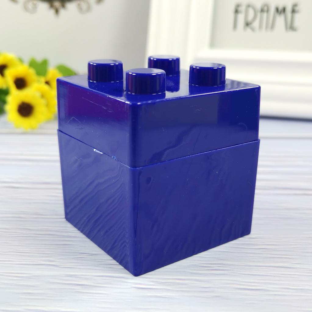 12/24pcs Personalized Cute Transparent Building Blocks Plastic Storage Box Wedding Candy Box Party Birthday Candy Box